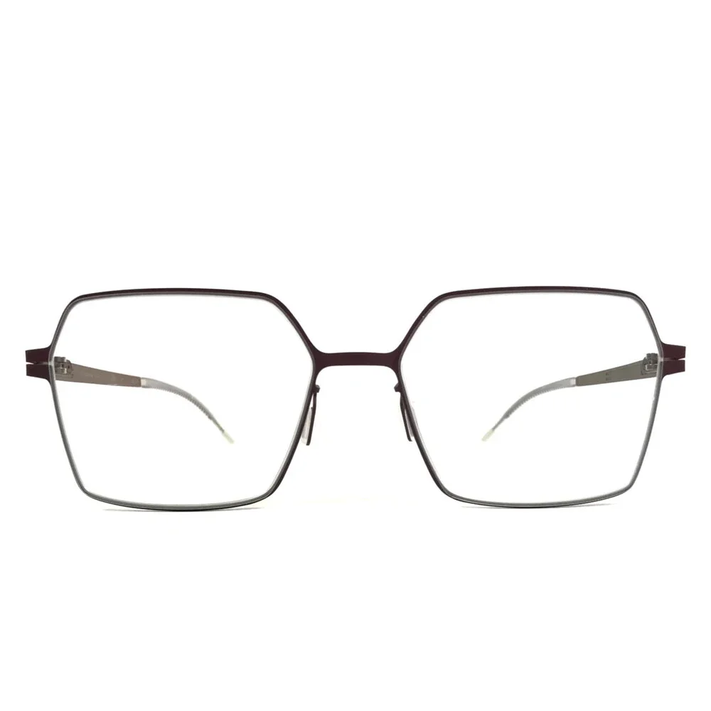 lool Eyewear Eyeglasses Frames HEXIA BXPK Matte Brown Pink Hexagonal 53-16-137